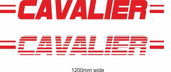 Picture of Vauxhall  "Cavalier" Backflash Screen Sticker / Decal