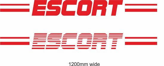 Picture of Ford "Escort" Backflash Screen Sticker / Decal