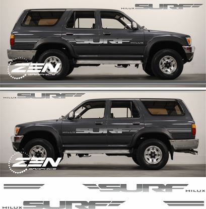 Picture of Toyota Hilux 4 Runner MK2 Surf 1989 - 1995 replacement side Stripes / Stickers