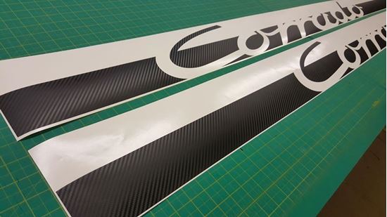 Picture of Corrado VR6 / G60 Carbon Fibre side Stripes / Stickers