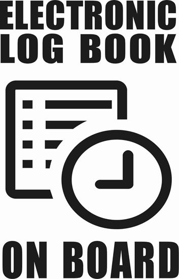 Picture of Bus / Coach Table "Electronic Log Book on board" Sticker