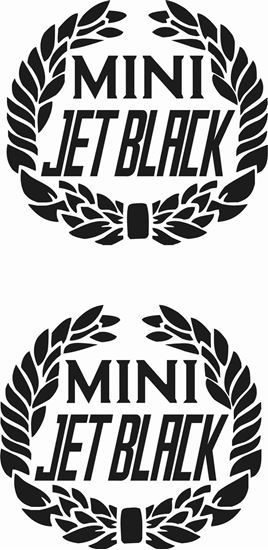 Picture of Mini Jet Black crest  Decals / Stickers