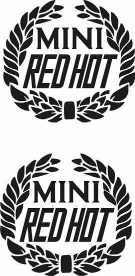 Picture of Mini Red Hot crest  Decals / Stickers