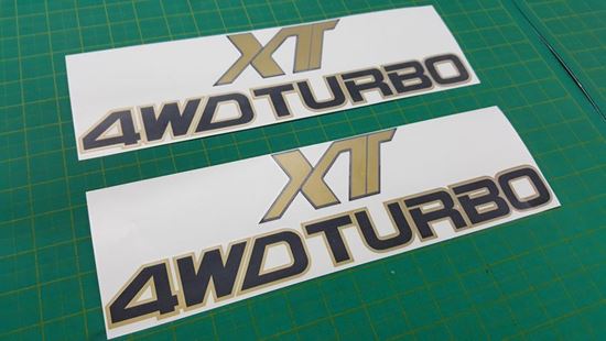 Picture of Subaru Alcyone XT 4WD Turbo side Decals / Stickers
