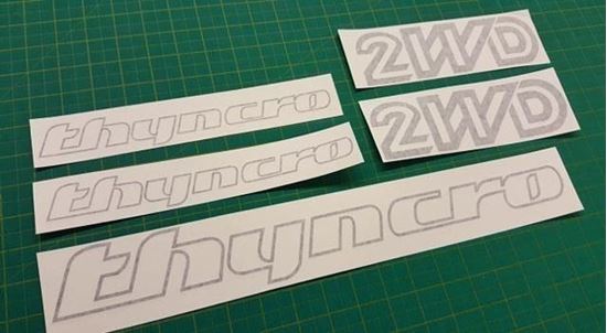 Picture of T3 Thyncro 2WD restoration Decals / Stickers