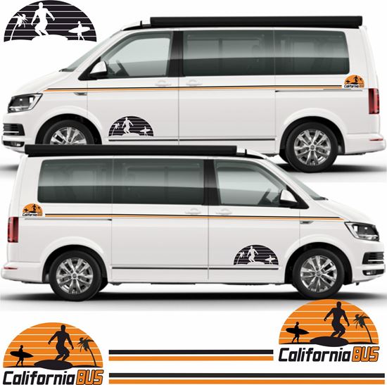 Picture of VW T5 / T6 California Bus side Stripes / Stickers