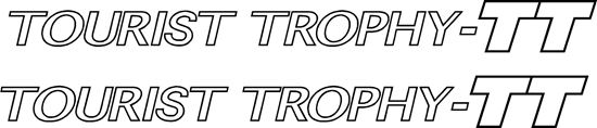 Picture of Audi TT  "Tourist Trophy TT"  outline Decals / Stickers