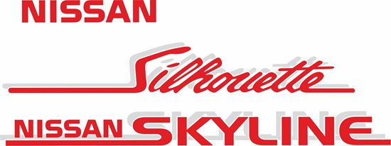 Picture of Skyline R31 Silhouette replacement grill & rear hatch / Boot  Stickers / Decals