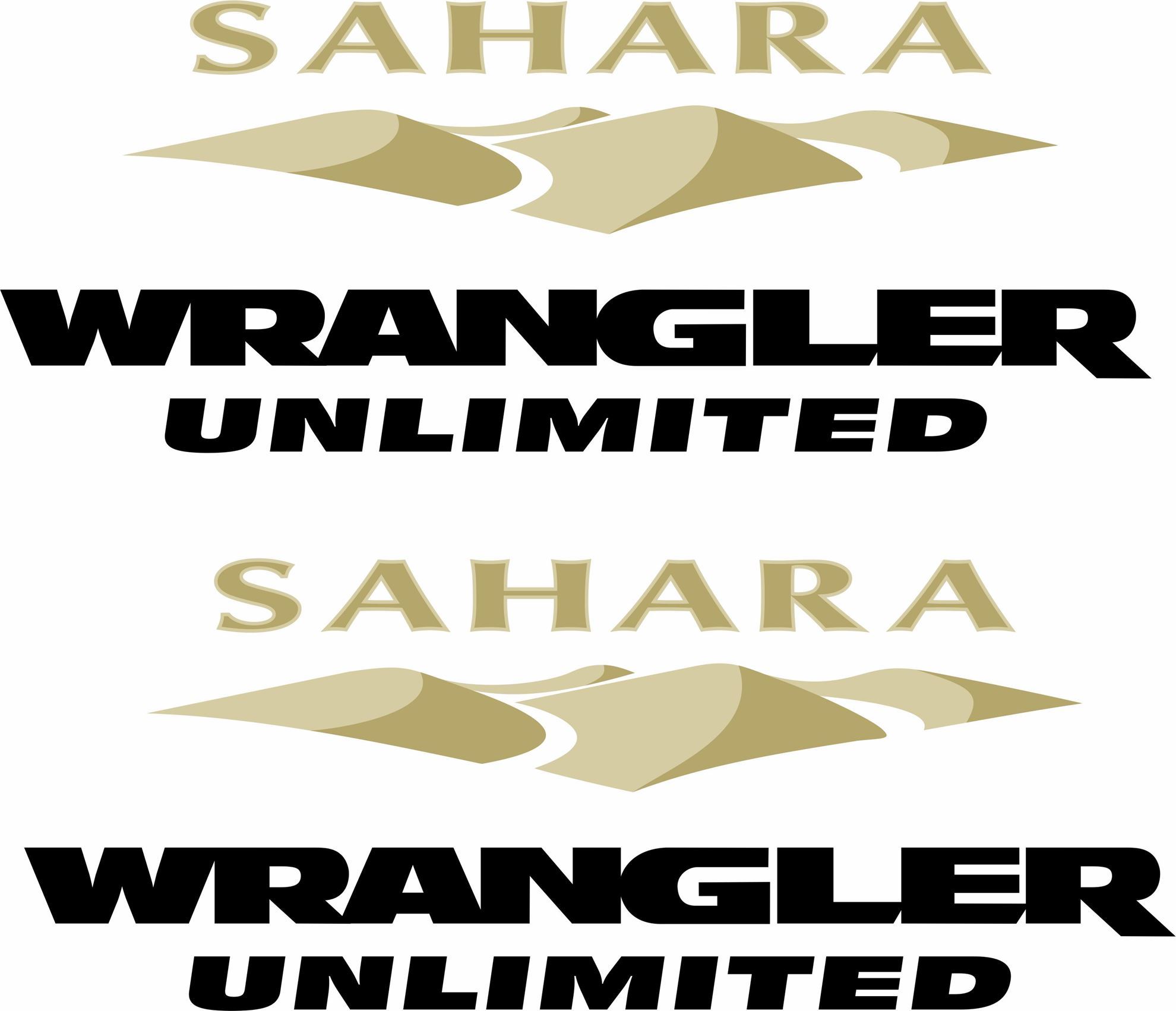 Zen Graphics Jeep Sahara Wrangler Unlimited side fender replacement Decals / Stickers