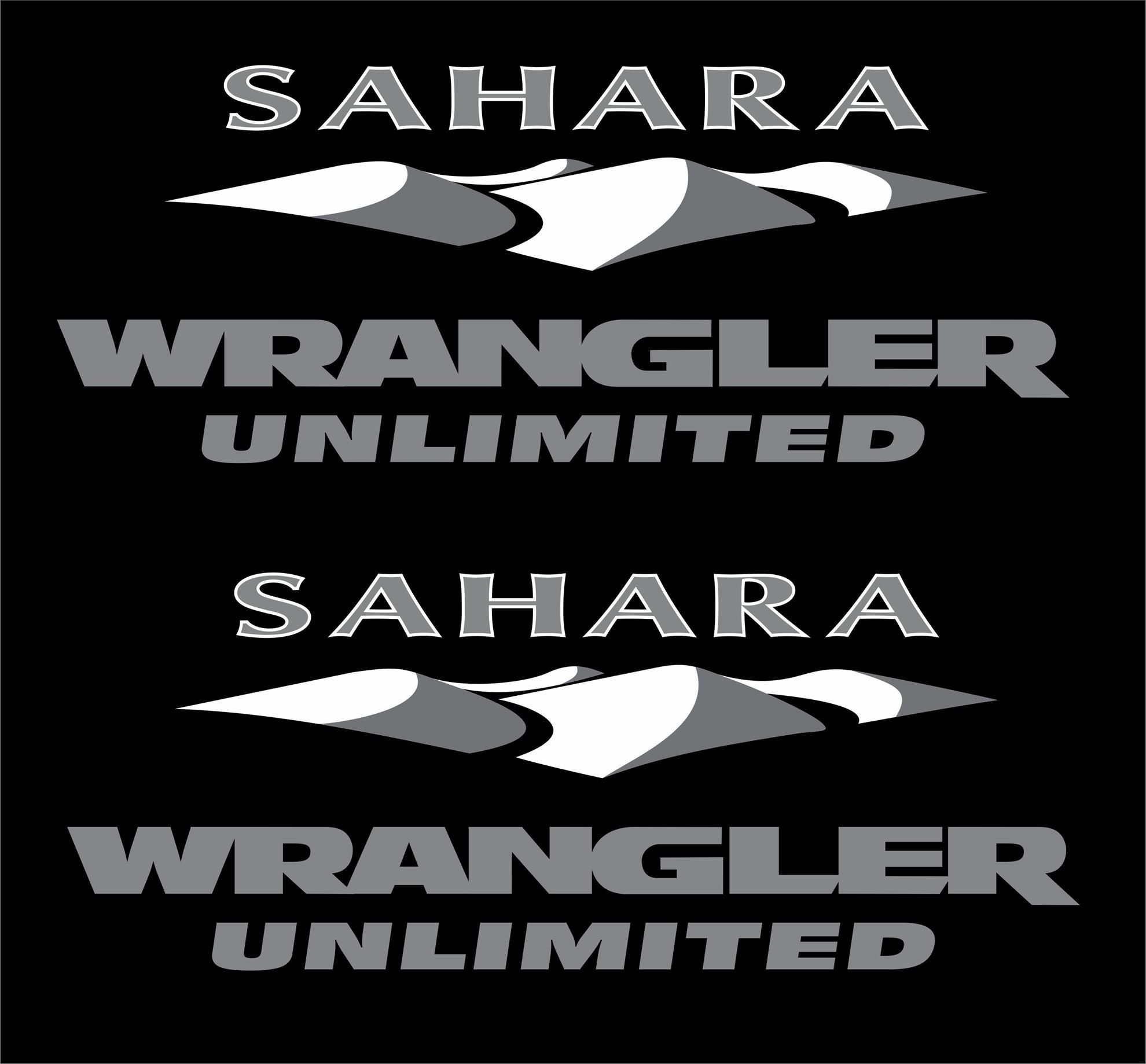 Zen Graphics Jeep Sahara Wrangler Unlimited side fender replacement Decals / Stickers