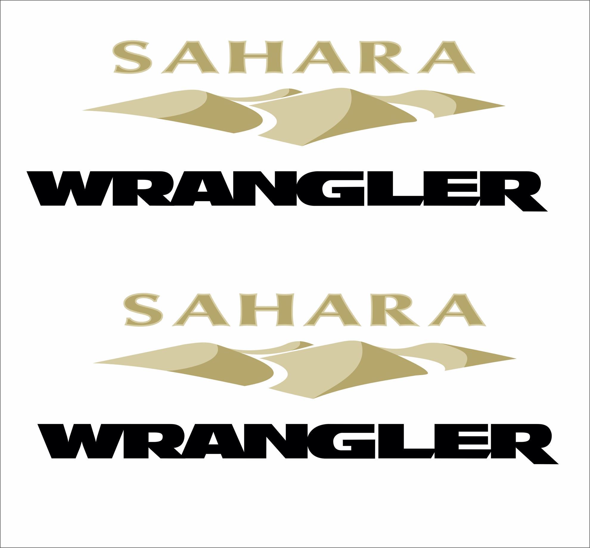 Zen Graphics Jeep Sahara Wrangler side fender replacement Decals
