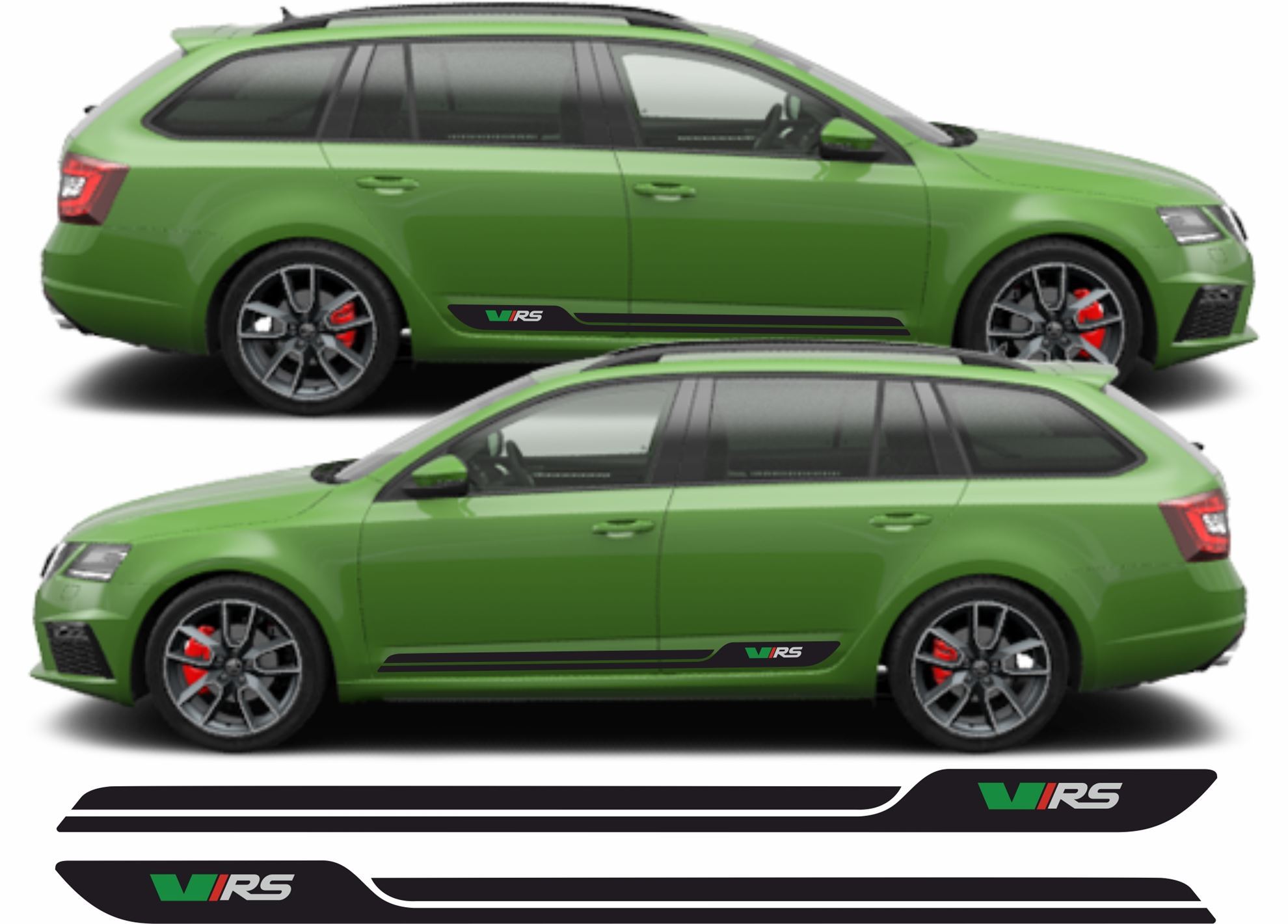 Zen Graphics - Skoda Octavia VRS side Stripes / Stickers