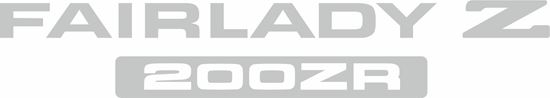 Picture of Nissan Fairlady Z 200ZR 1984-1989 replacement rear  Decal / sticker