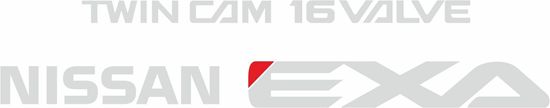 Picture of EXA Twin Cam 16 Valve replacement rear Decals / Stickers