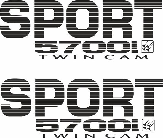 Picture of Prado "Sport 5700i TWIN CAM" Decals / Stickers