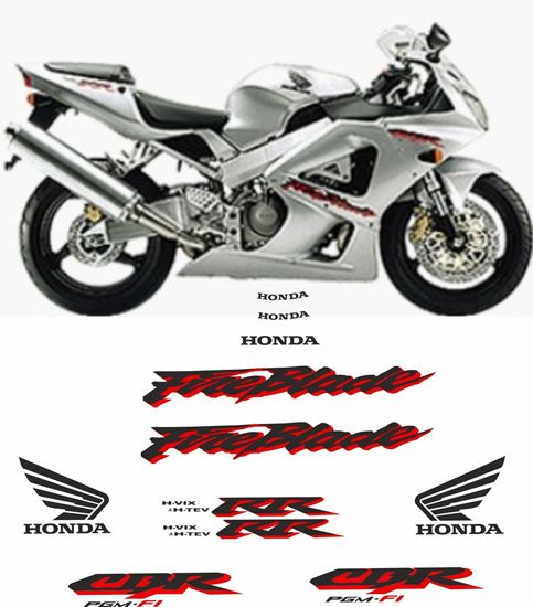 Picture of Honda CBR 929RR Fireblade 2001 replacement Decals / Stickers