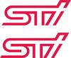 Picture of Impreza STi Spec C Bug Eye Fog cover Decals  / Stickers