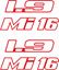 Picture of Peugeot 205 GTI 1.9 Mi 16 side quarter Badge Stickers / Decals