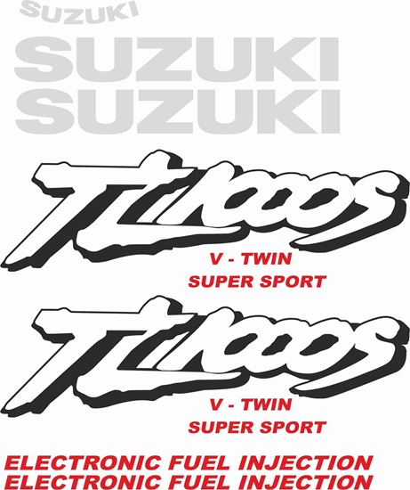 Picture of Suzuki TLS 1000S 1997 - 2003 replacement Decals / Stickers