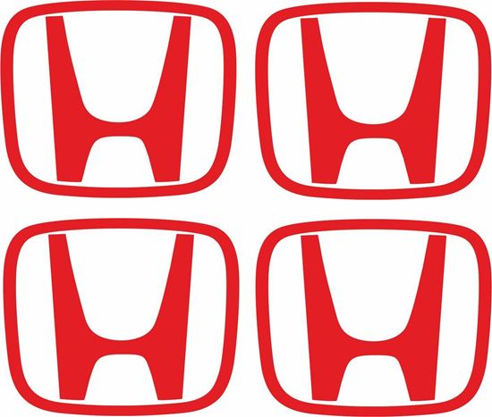 Picture of Honda Generic Wheel centre cap "H" replacement Decals / Stickers
