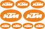 Picture of KTM Oval Decals / Stickers