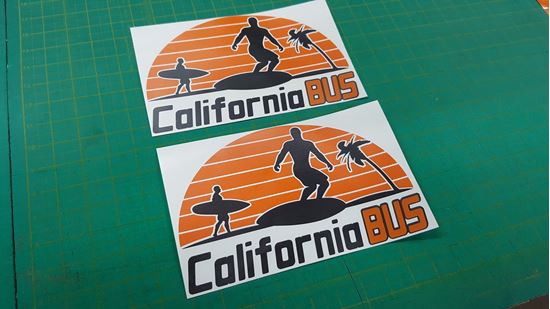 Picture of California Bus  Decals / Stickers