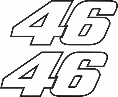 Picture of "Rossi 46" Track and street race sponsor logo