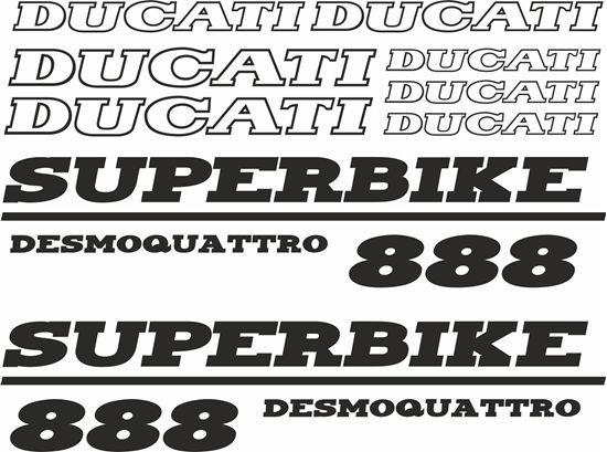 Picture of 888 Superbike desmodue  Decals / Stickers kit