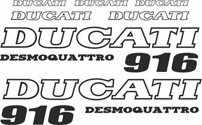 Picture of 916 Desmoquattro  Decals / Stickers kit