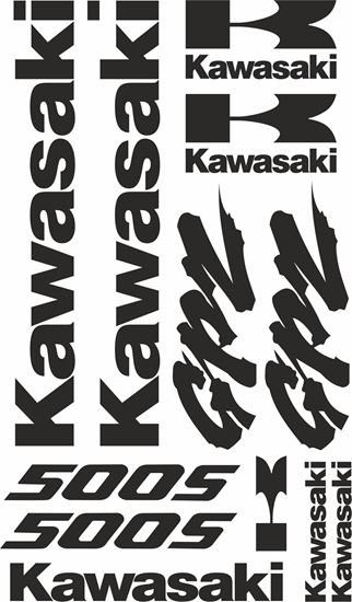 Picture of Kawasaki GPZ 500S 2005 on on  Decals / Stickers kit