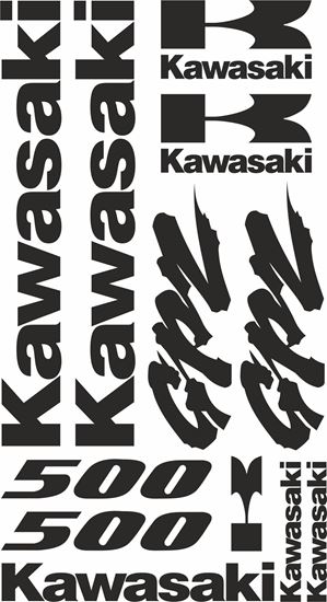 Picture of Kawasaki GPZ 500  Decals / Stickers kit