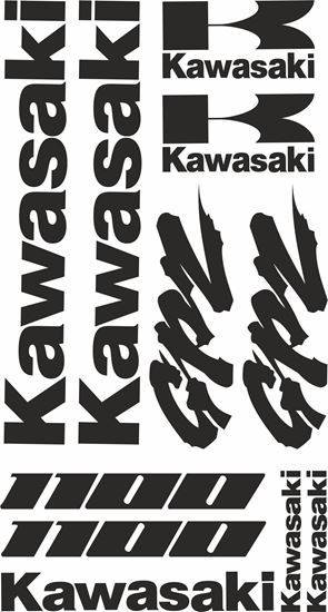 Picture of Kawasaki GPZ 1100  Decals / Stickers kit