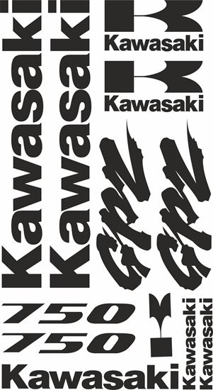 Picture of Kawasaki GPZ 750  Decals / Stickers kit