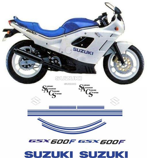 Picture of Suzuki GSXS600F 1988 replacement Decals / Stickers