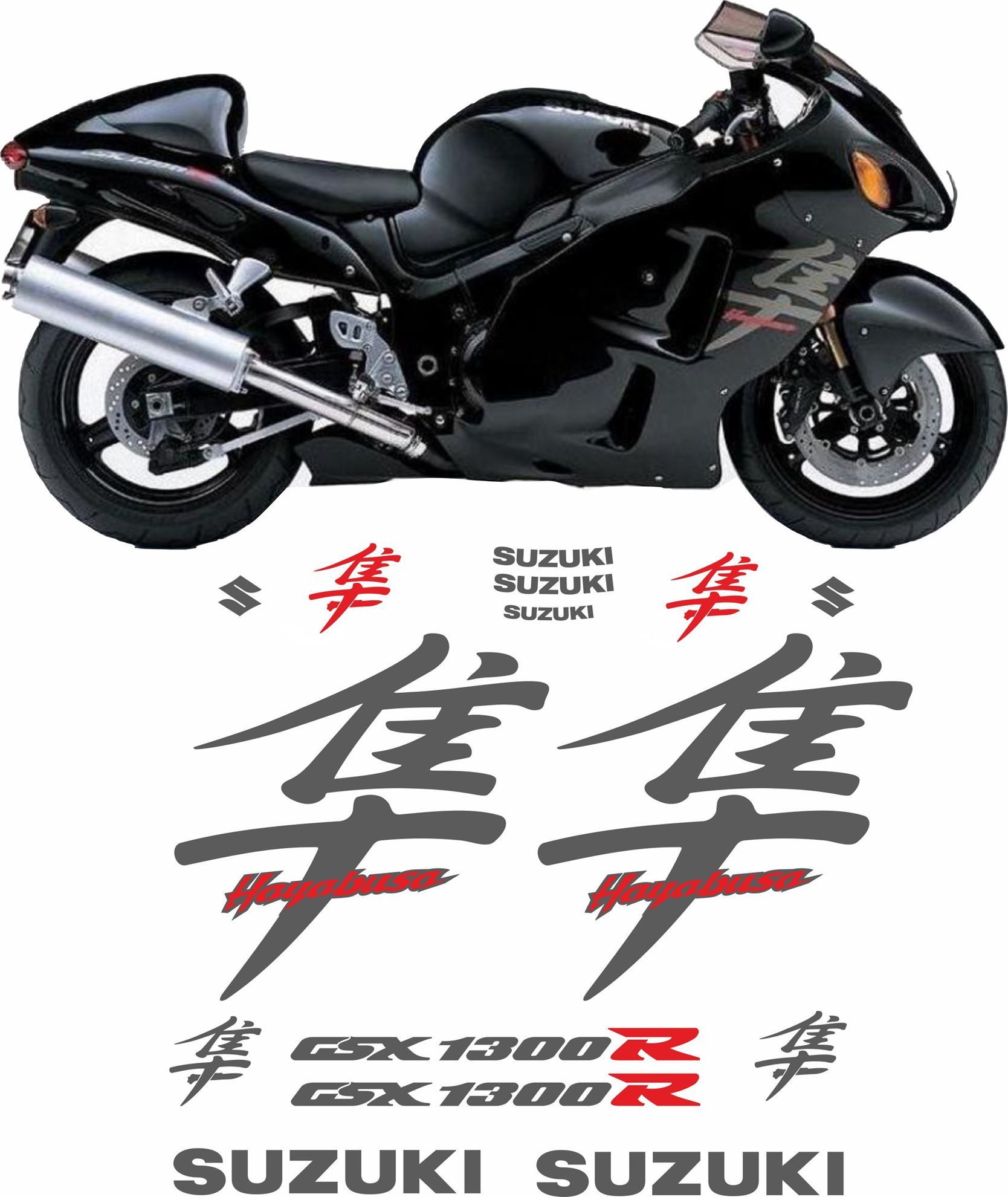 Zen Graphics Suzuki GSX 1300R Hayabusa 2003 & 2007 full replacement