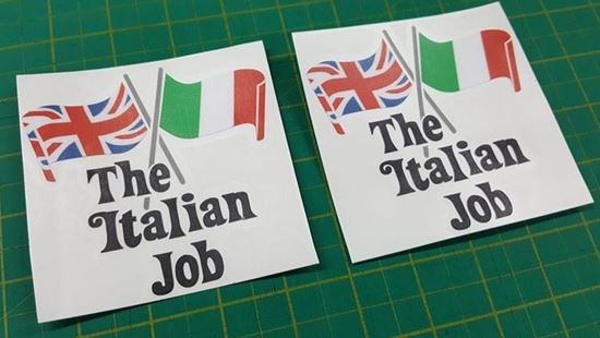 Picture of Mini The Italian Job Decals / Stickers (Black)