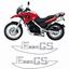Picture of BMW F 650GS  replacement Tail Decals / Stickers