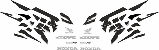 Picture of Honda CBR 600 F3 1995 - 1998 Custom colour replacement graphics / Stickers