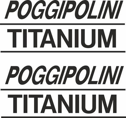 Picture of "Poggipolini Titanium" Track and street race sponsor logo