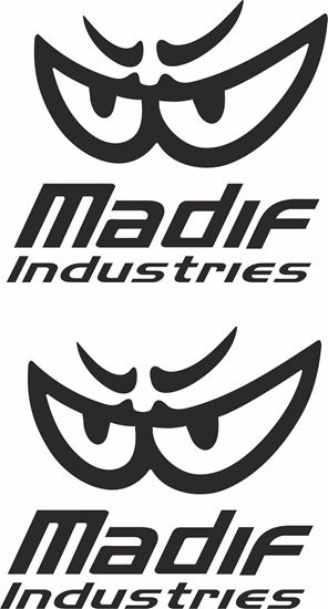 Picture of "Madis Industries Track and street race sponsor logo