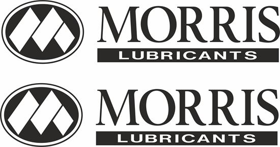 Picture of "Morris Lubricants" Track and street race sponsor logo