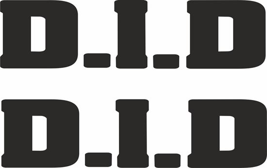 Picture of "D.I.D" Track and street race sponsor logo