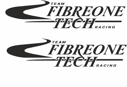 Picture of "Fibreone Tech" Track and street race sponsor logo