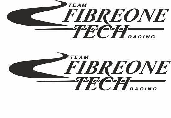 Picture of "Fibreone Tech" Track and street race sponsor logo