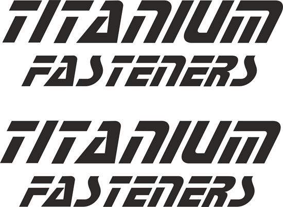 Picture of "Titanium Fastners" Track and street race sponsor logo