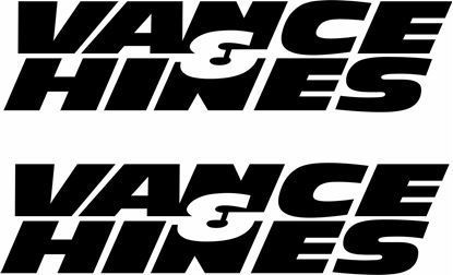 Picture of "Vance & Hines" Track and street race sponsor logo