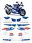 Picture of suzuki GSX-R 1100 1995 White / Blue bike  replacement Decals / Stickers