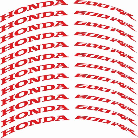 Zen Graphics Honda CBR 600 RR Wheel Rim Decals / Stickers Kit