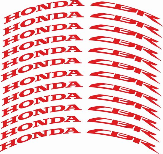 Zen Graphics Honda CBR Wheel Rim Decals / Stickers Kit