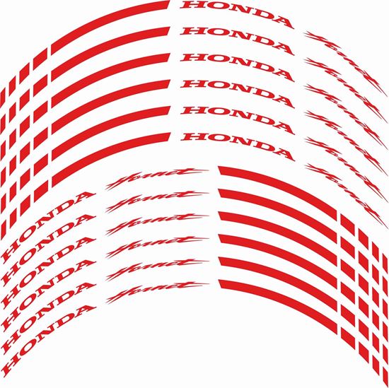 Picture of Honda Hornet 600cc - 1000cc Wheel Rim Decals / Stickers Kit